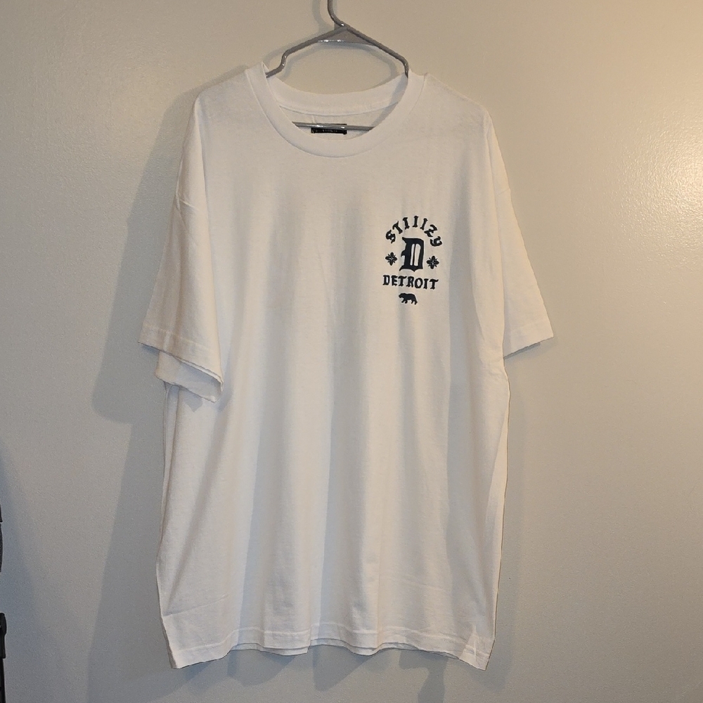 Detroit Tigers Collab With Stiiizy Cannabis Tee White Made In USA NIB LOT A
